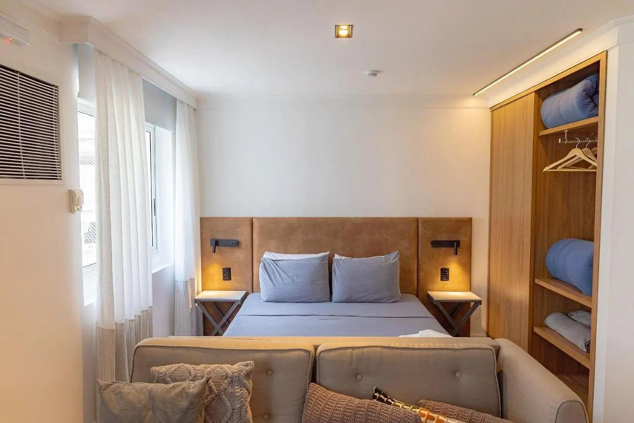 Elegant Flat Internacional Plaza-Garagem E Piscina Hotel Sao Paulo