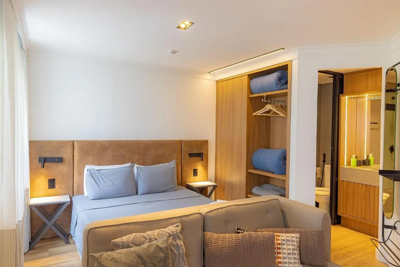 Elegant Flat Internacional Plaza-Garagem E Piscina Hotel Sao Paulo